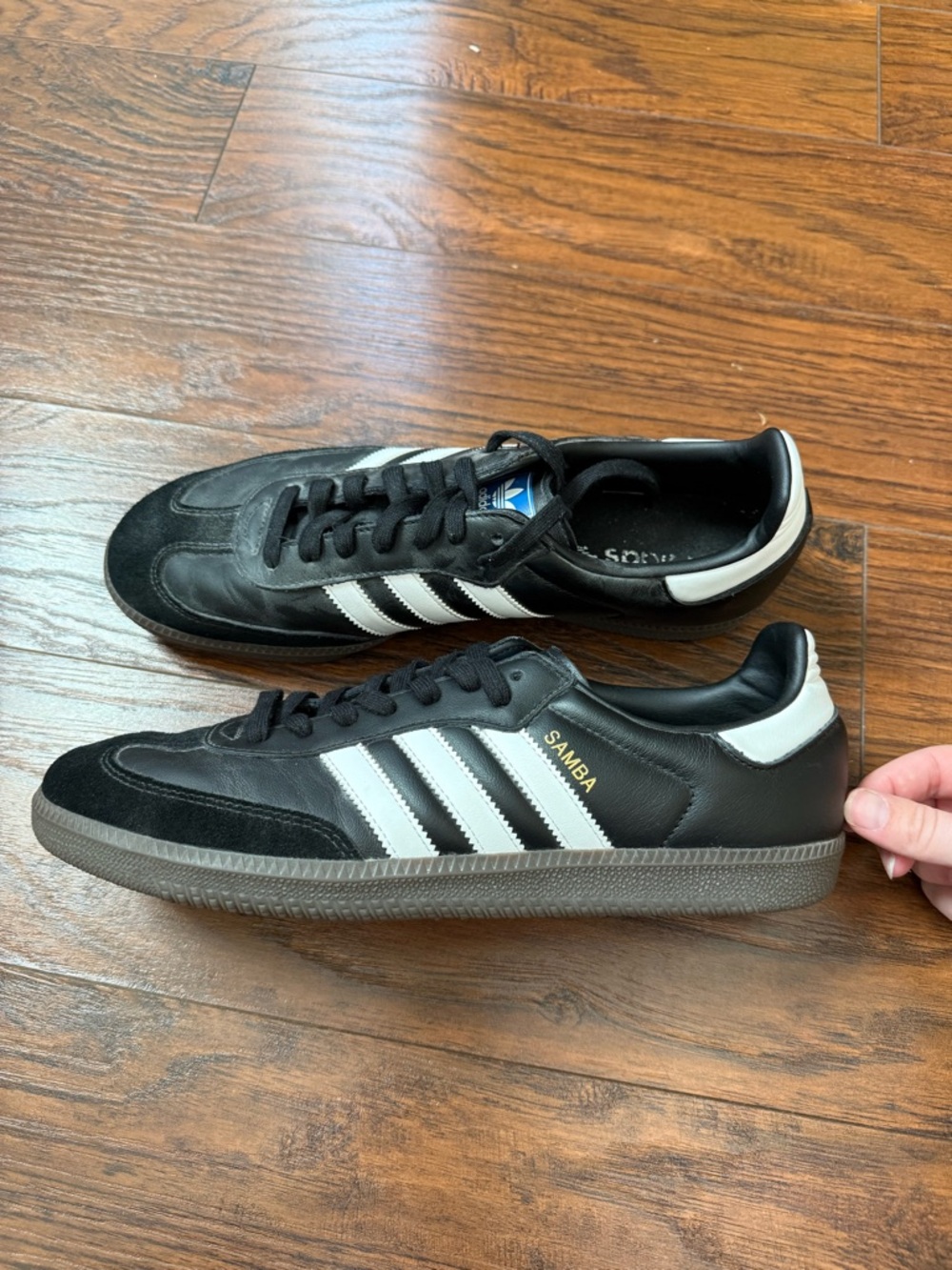 adidas Samba OG Black with White Stripes Rubber Sole Men’s 11